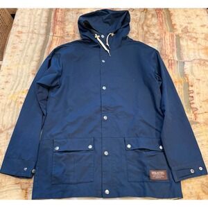 Airblaster Mens Stay Wild Snowboard Jacket Navy Blue Hooded Long Sleeve Size XL